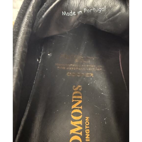 Allen Edmonds "Cooper" suede leather sneakers Men’s Size 8.5 D Black Handcrafted - Picture 5 of 15